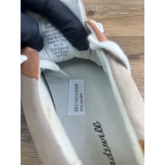 Madewell Sidewalk Low-Top Sneakers Brown Suede Size 8.5M - Picture 8 of 10